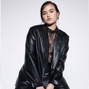 NWT H&M Leather Blazer